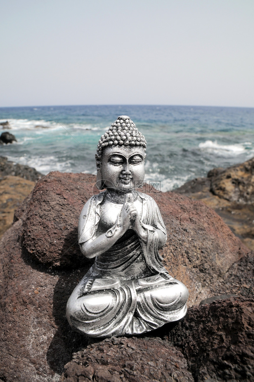 佛像雕像假期石头佛教徒祝福雕塑上帝男人寺庙冥想岩石图片