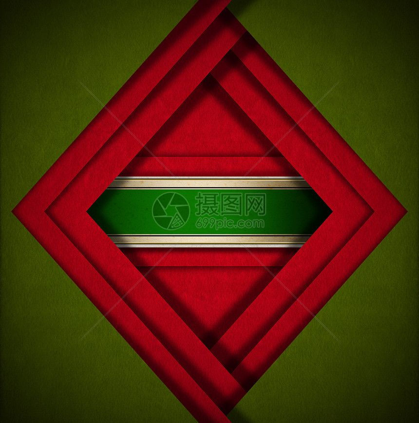 红色和绿色天鹅绒摘要背景乐队纤维纺织品奢华织物线条正方形柔软度牌匾阴影图片