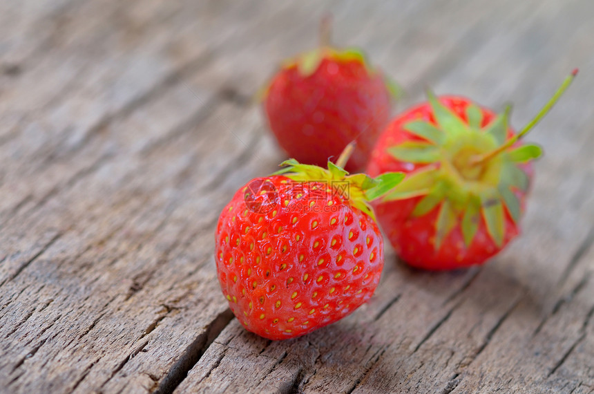 新鲜草莓叶子工作室团体饮食食物盒子水果桌子花园浆果图片