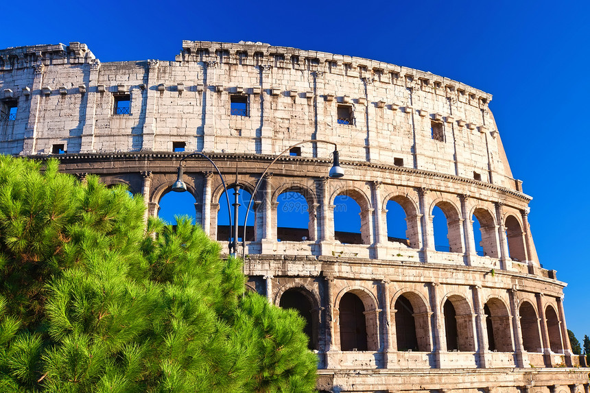 罗马的巨集建筑学柱子天空旅行文化体育场旅游石头竞技场纪念碑图片