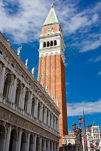 威尼斯圣马可蓝色建筑学文化正方形教会天空旅行建筑背景图片