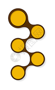 圆周模板阴影黄色插图圆圈电脑网站棕色营销空白互联网背景图片