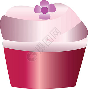 杯饼蛋糕蛋糕红色饮食甜点食物背景图片