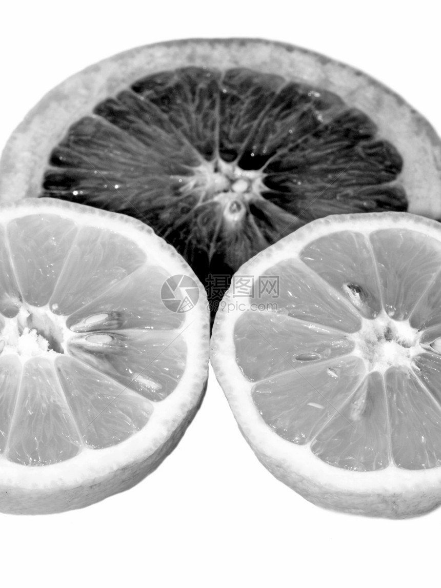 柠檬和葡萄白色果汁柚子水果黑色图片