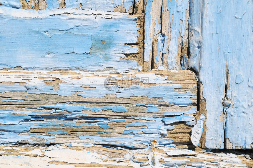 皮纹质材料图案乡村复古桦木颜色色彩宏观蓝色木材图片