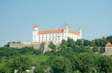 拉伊斯拉布拉迪斯拉发城堡 建于 IX 世纪 布拉迪斯拉发 斯洛伐克背景