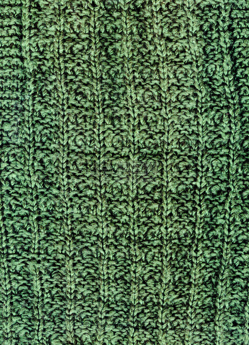 黑绿色羊毛纹理机编织图片