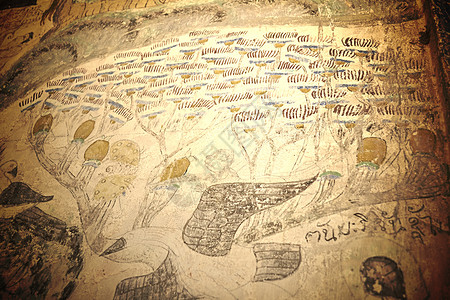 苏万达拉兰壁壁画扫管旅行寺庙绘画生活手工艺术古董宗教文化背景
