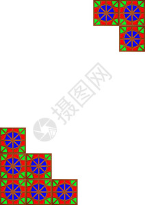 Qajar 彩色方形( Qajar)背景图片