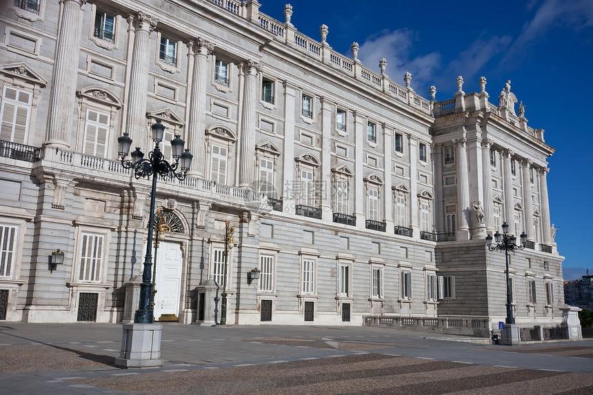 马德里皇宫历史皇家旅游国家建筑旅行正方形住宅宫殿风格图片
