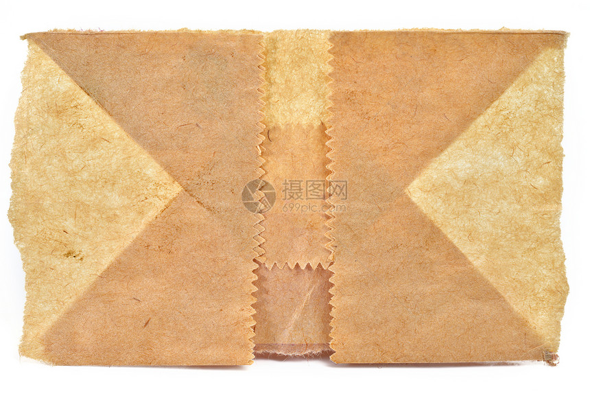 纸袋回收接缝纸材料手工纹理棕色内衬牛皮纸接缝纤维图片