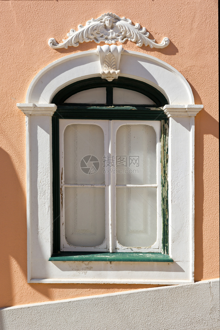 窗户建筑学风格石头繁荣城市手工装饰玻璃框架遗产图片