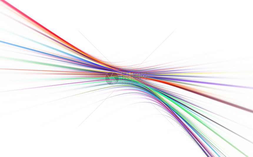 抽象线横幅白色绿色插图曲线艺术彩虹流动蓝色活力图片