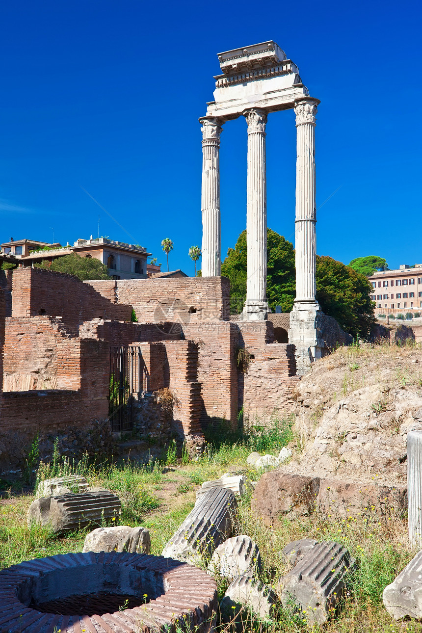 罗马论坛帝国历史性遗产建筑废墟地标历史纪念碑旅行柱子图片