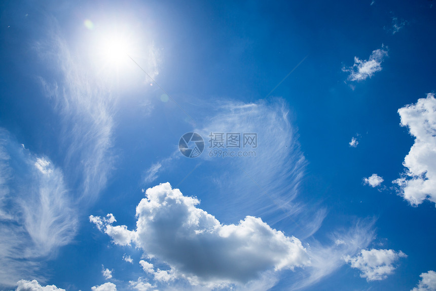 蓝蓝天空蓝色空气天堂气象白色天气气氛臭氧宗教气候图片