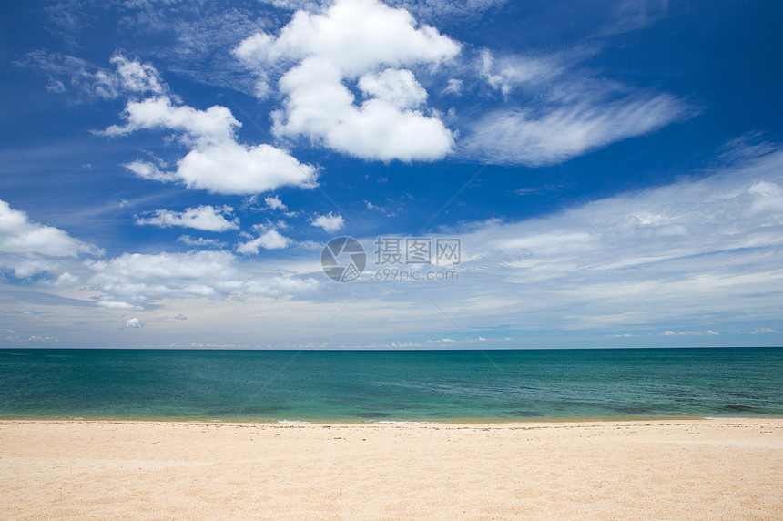 海 海阳光蓝色天空海岸海浪热带海景冲浪假期晴天图片