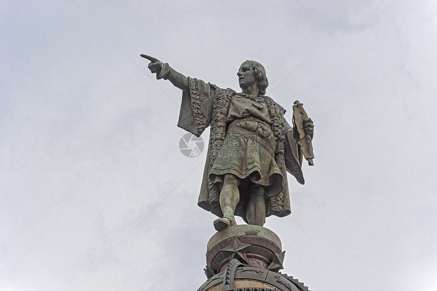 西班牙巴塞罗那哥伦布哥伦布雕像冒号纪念碑地标图片