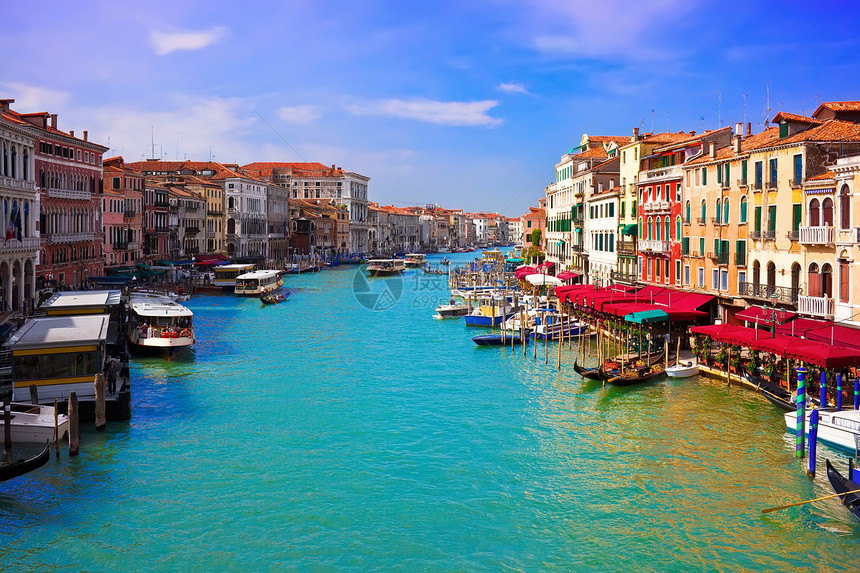 威尼斯地标房子建筑运河游客景观天空城市蓝色旅行图片
