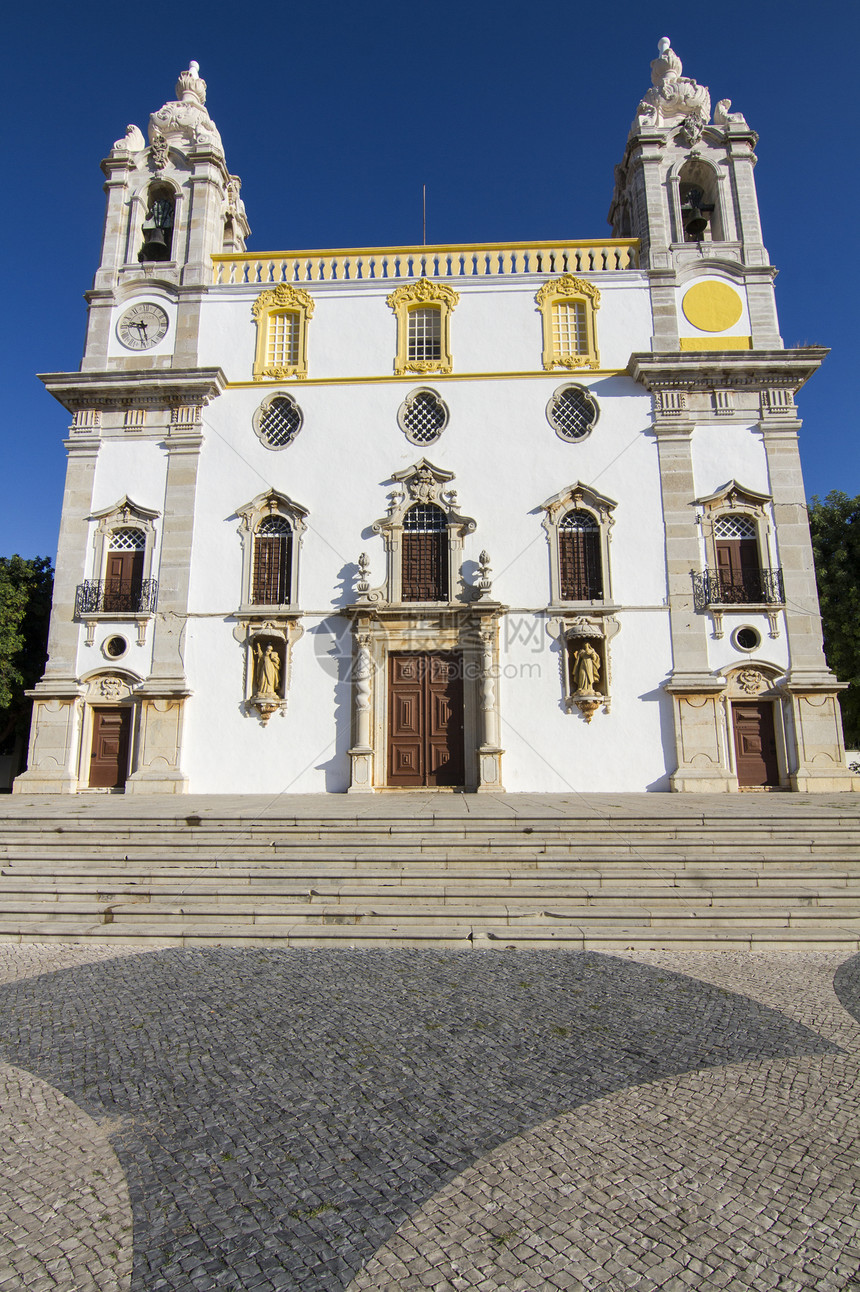 葡萄牙法罗卡莫教会历史性崇拜建筑旅行教会大教堂旅游地标建筑学骨头图片