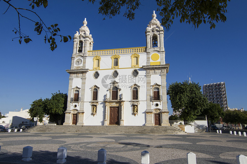 葡萄牙法罗卡莫教会建筑学历史性旅游教会旅行崇拜骨头大教堂地标建筑图片