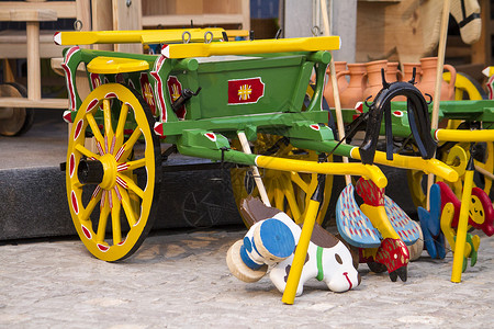 传统小型木驴车(马车)背景