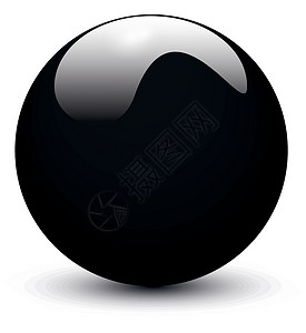 台球黑8黑光球设计图片