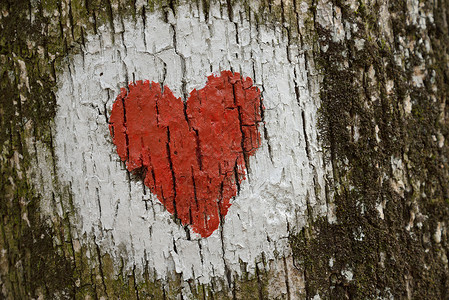 爱心涂鸦创造力红色木头乡村艺术艺术品背景图片