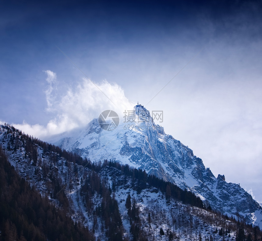 法国阿尔卑斯山 布朗马基夫山 阿尔卑斯山图片