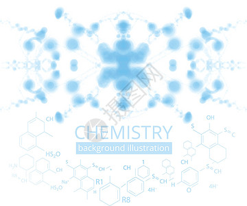 分子图案六边形化学品生活插图粒子细胞教育生物化学网格背景图片