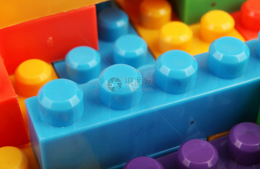 塑料建筑块蓝色乐趣活动积木构造工作室立方体建筑幼儿园闲暇图片
