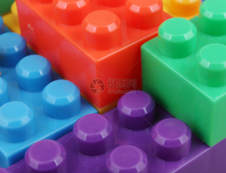 塑料建筑块积木童年活动立方体孩子乐趣闲暇教育玩具团体图片