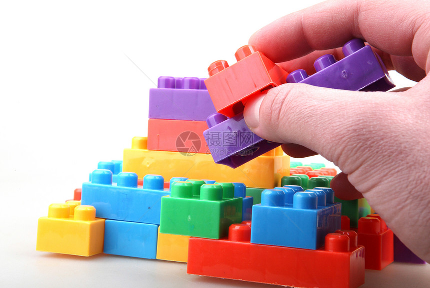 塑料建筑块团体构造积木工作室闲暇活动乐趣立方体游戏幼儿园图片