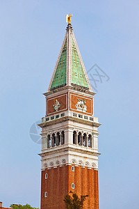 威尼斯圣马可文化天空蓝色建筑建筑学教会旅行正方形背景图片