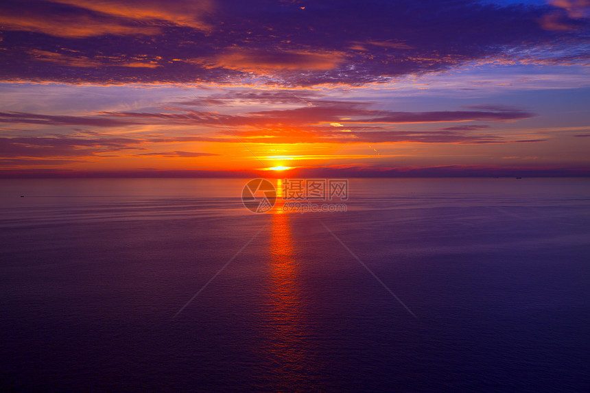 地中海海日落日升气候场景风景旅行海景天空晴天波纹戏剧性阳光图片