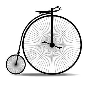 自行车车轮抛光灯艺术车把艺术品插图乡愁古董座位车辆历史性运输插画