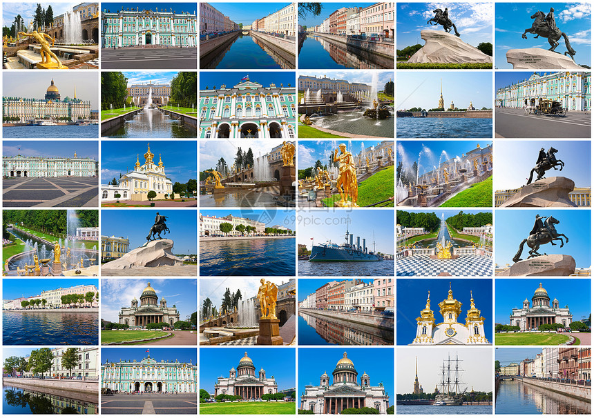 圣彼得堡血管建筑喷泉大教堂场景旅行收藏堡垒极光城市图片