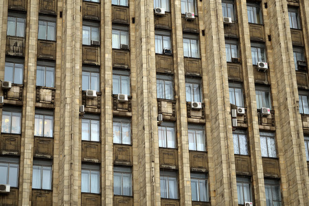 外国门尼斯特瓦大楼窗户背景图片