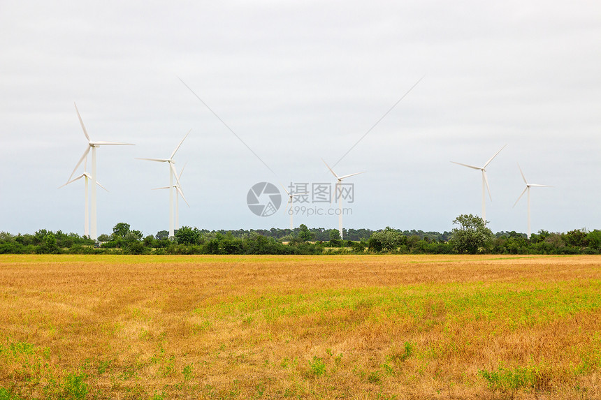 农村风力涡轮机橙子农场草地场地能源全球土地农田环境农业图片