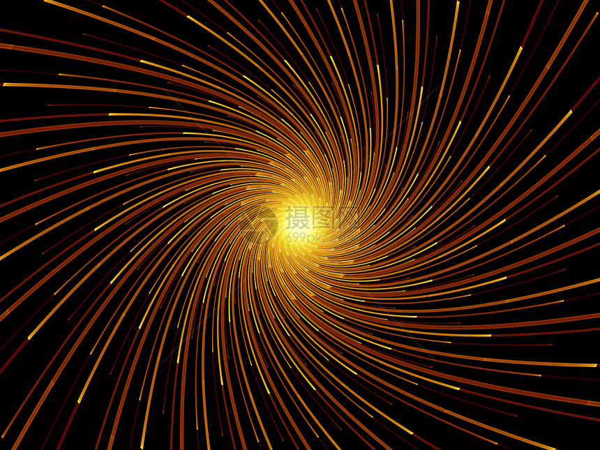 碎形沉积安排辐射渲染数学几何学涡流金子漩涡螺旋元素射线图片