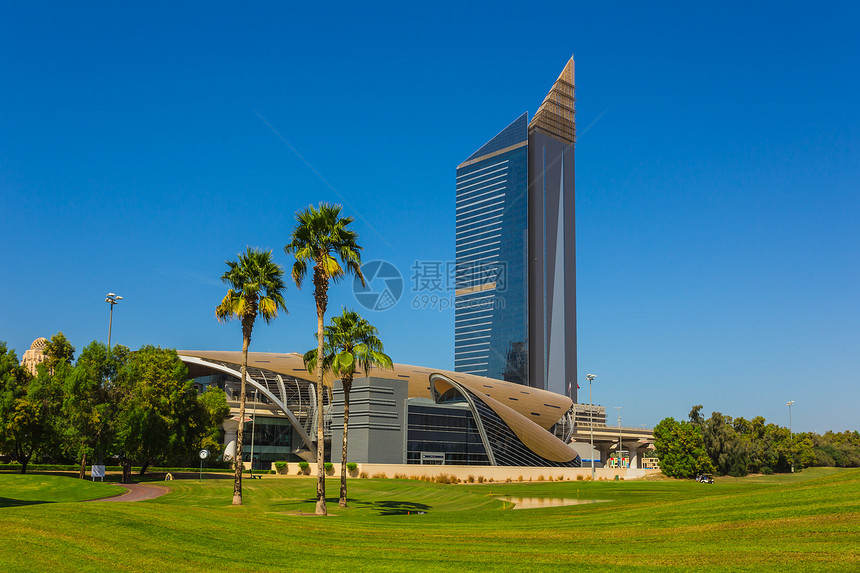 阿联酋迪拜高楼建筑和街道办公室财富场景生长住宅旅行奢华玻璃摩天大楼景观图片