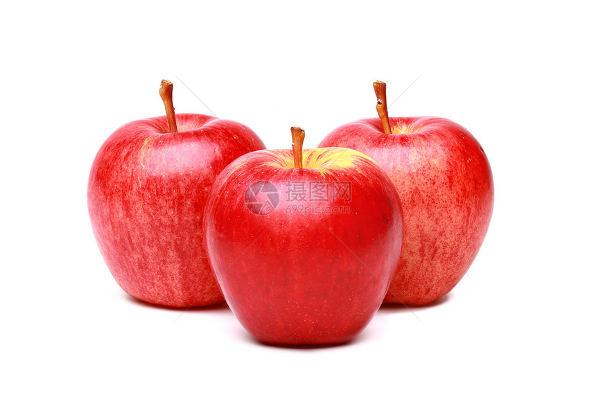 红苹果食物红色水果饮食农业团体工作室白色营养图片