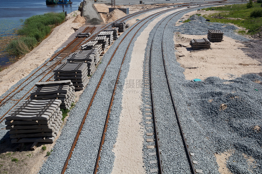 新建铁路建设工作运输港口城市工业技术石头维修图片