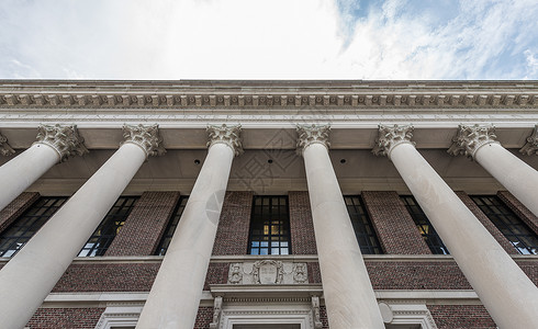 哈佛大学宽度图书馆知识旅行图书学生学习石头图书馆大学楼梯旅游背景图片