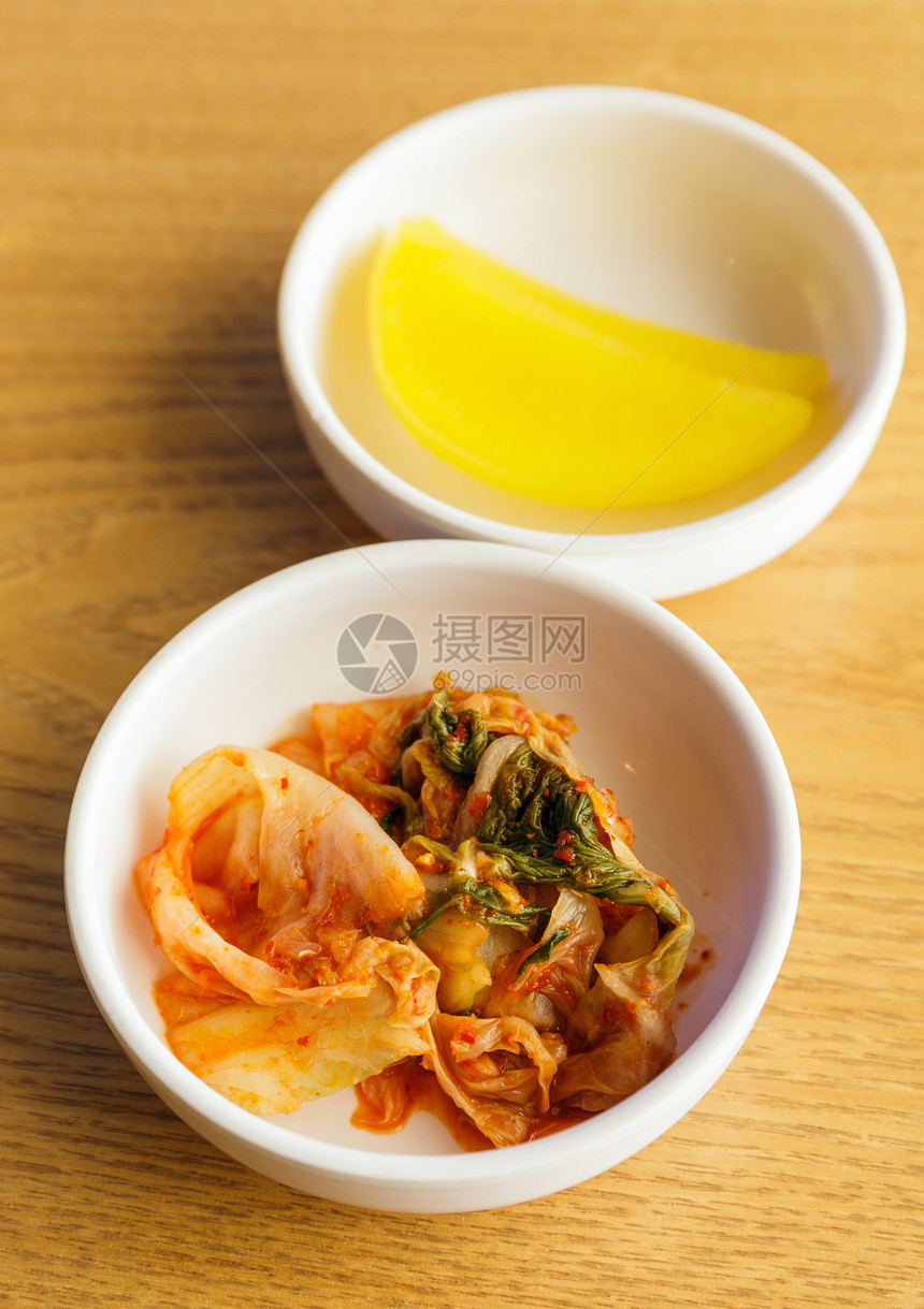 韩国菜 金奇美食饮食传统红色盘子食物起动机蔬菜文化辣椒图片