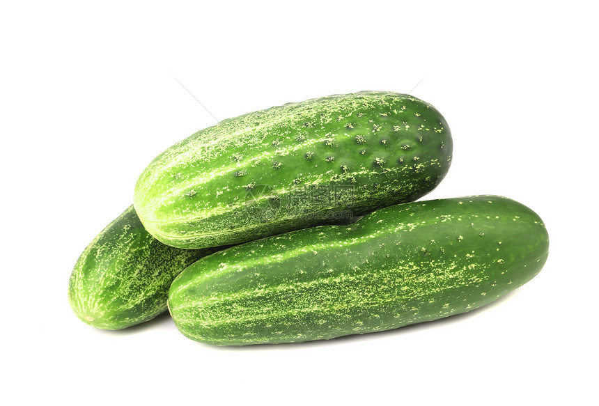 新鲜的黄瓜新鲜度阴影绿色蔬菜食物植物白色尾巴收获营养图片