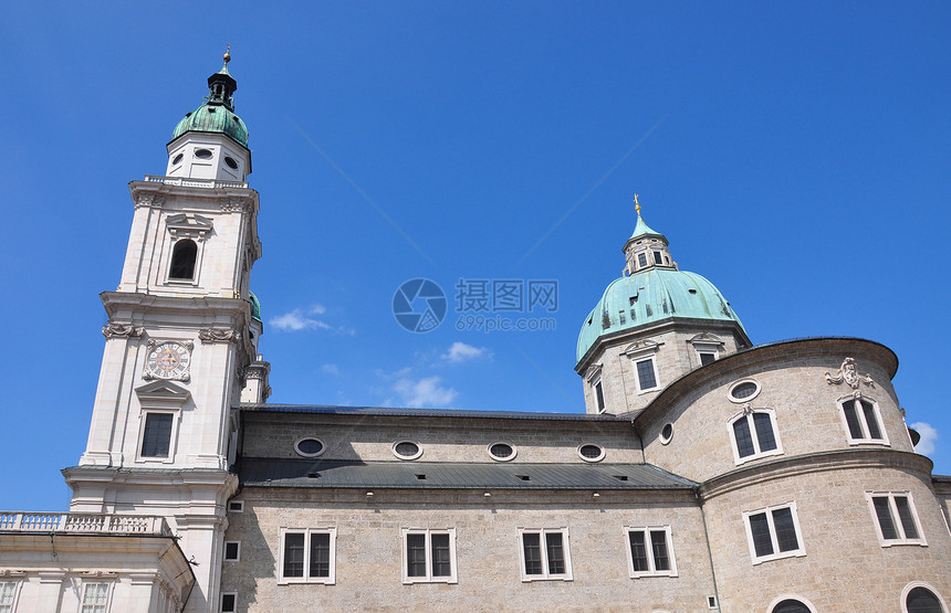 萨尔茨堡大教堂纪念碑旅行圆顶旅游教会全景城市图片