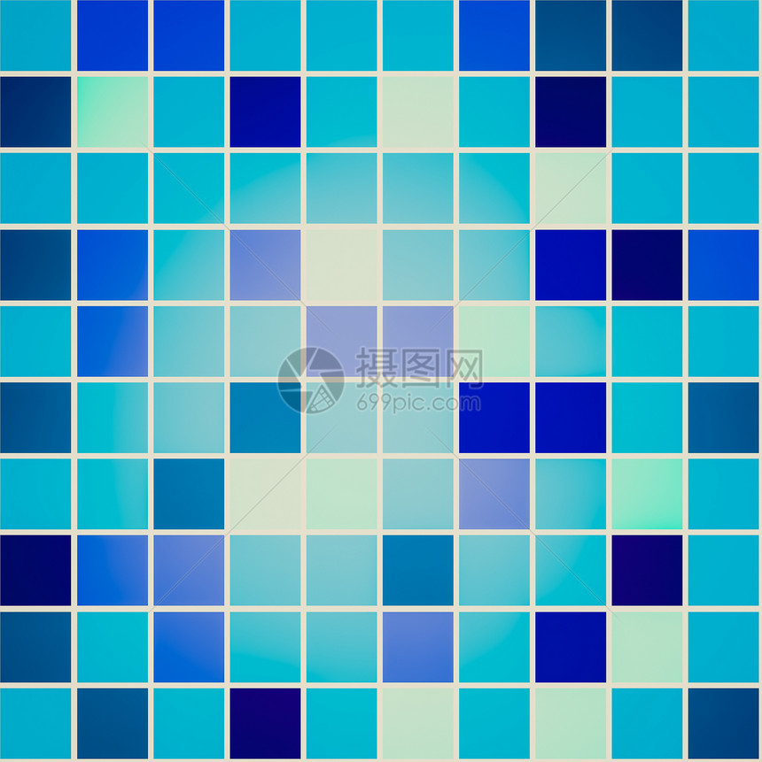 无缝无缝瓷砖装饰品地面插图蓝色瓷砖装饰色调风格浴室绿色图片