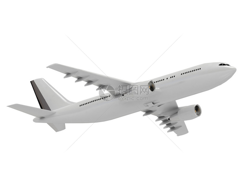 白色客机客机插图运输旅游航班天空飞机力量车辆翅膀涡轮图片