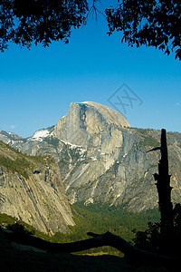 半圆场景圆顶森林旅游目的地山峰穹顶风景岩石阳光背景图片