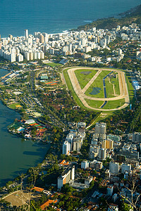 里约热内卢赛马俱乐部风景旅游地方马场海洋体育场馆风光植物园都市城市背景图片